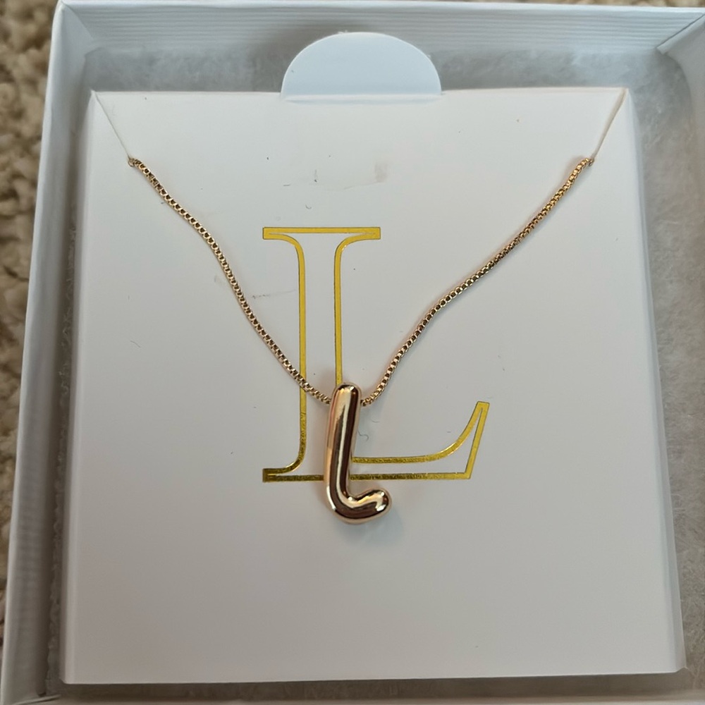 Baublebar initial necklace